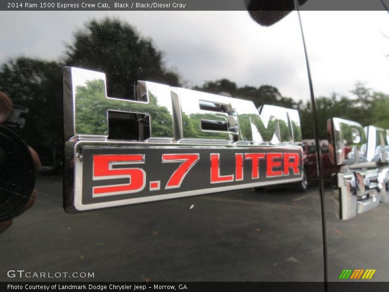 Black / Black/Diesel Gray 2014 Ram 1500 Express Crew Cab