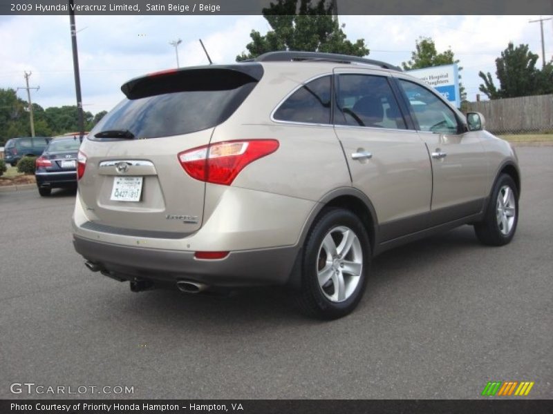 Satin Beige / Beige 2009 Hyundai Veracruz Limited
