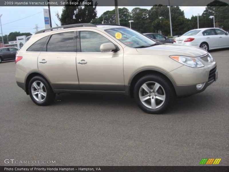 Satin Beige / Beige 2009 Hyundai Veracruz Limited