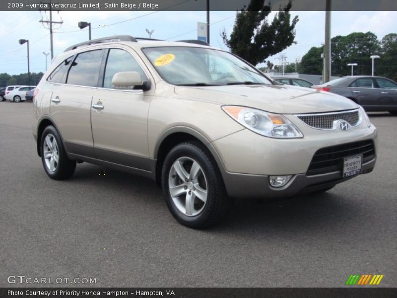 Satin Beige / Beige 2009 Hyundai Veracruz Limited