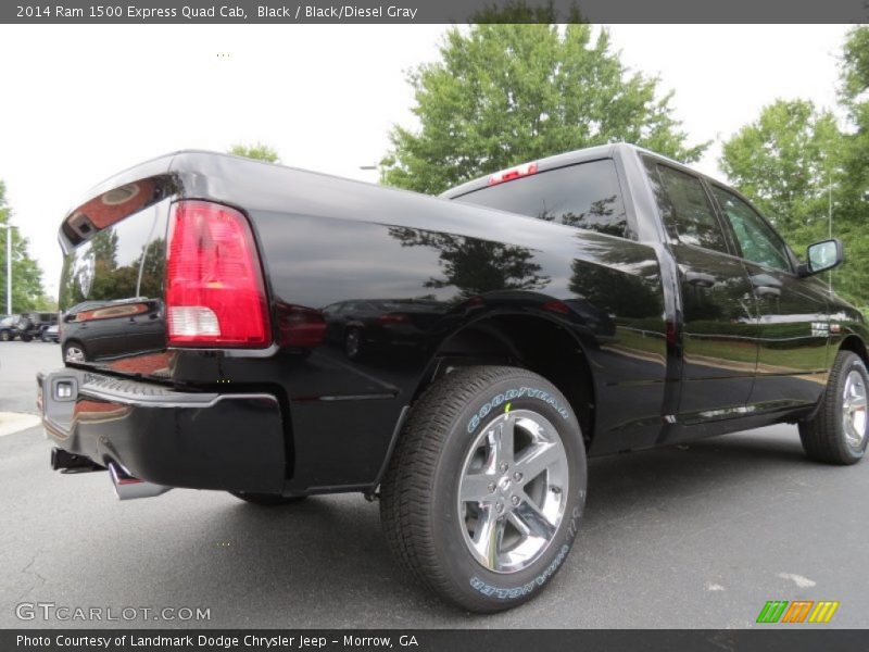 Black / Black/Diesel Gray 2014 Ram 1500 Express Quad Cab