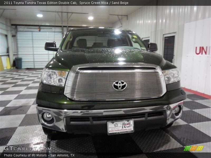 Spruce Green Mica / Sand Beige 2011 Toyota Tundra Texas Edition Double Cab