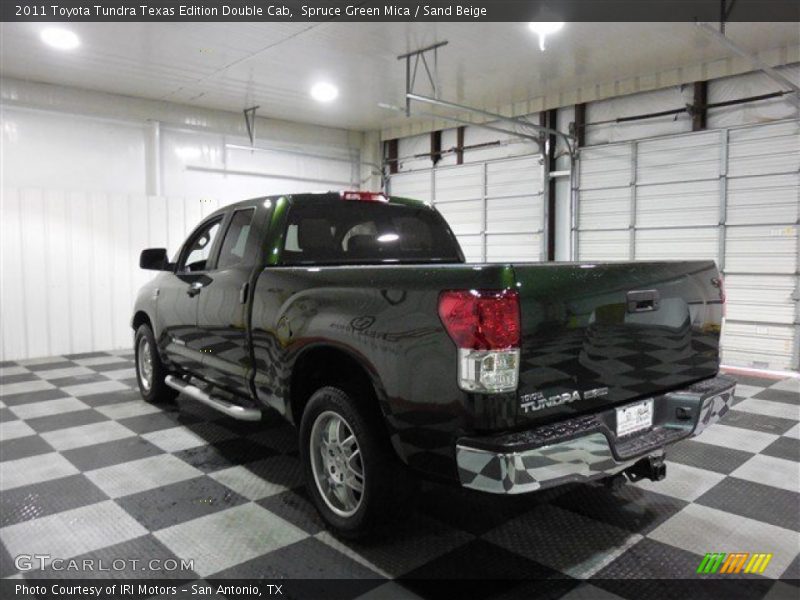 Spruce Green Mica / Sand Beige 2011 Toyota Tundra Texas Edition Double Cab