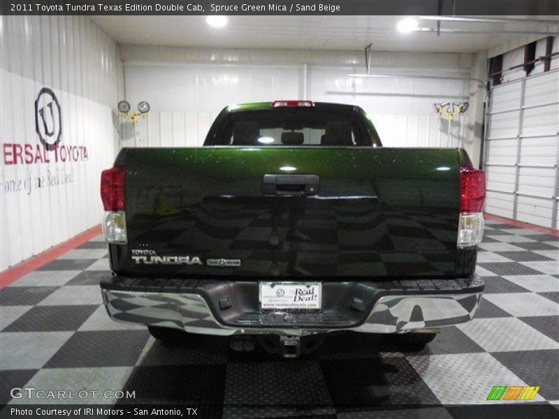 Spruce Green Mica / Sand Beige 2011 Toyota Tundra Texas Edition Double Cab