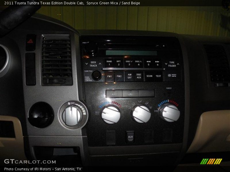 Spruce Green Mica / Sand Beige 2011 Toyota Tundra Texas Edition Double Cab