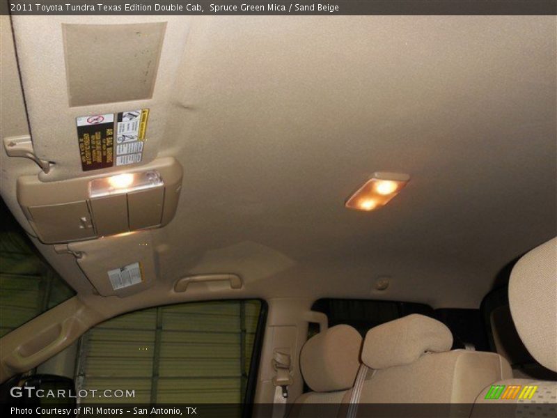 Spruce Green Mica / Sand Beige 2011 Toyota Tundra Texas Edition Double Cab