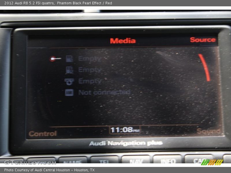 Phantom Black Pearl Effect / Red 2012 Audi R8 5.2 FSI quattro
