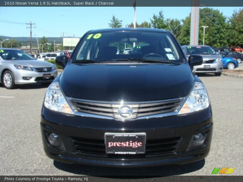 Super Black / Charcoal 2010 Nissan Versa 1.8 SL Hatchback