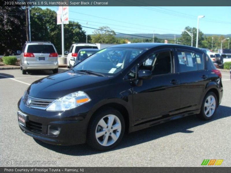 Super Black / Charcoal 2010 Nissan Versa 1.8 SL Hatchback