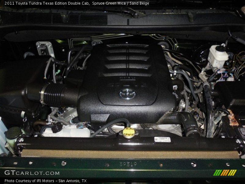 Spruce Green Mica / Sand Beige 2011 Toyota Tundra Texas Edition Double Cab