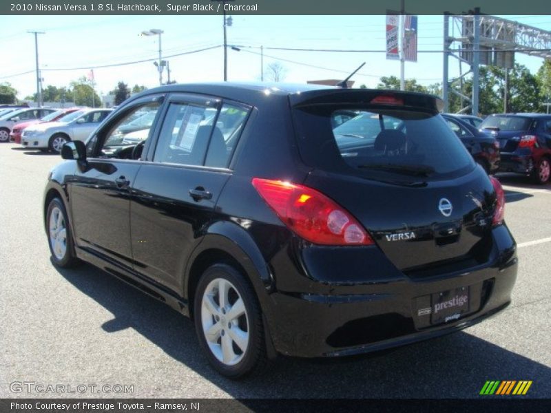 Super Black / Charcoal 2010 Nissan Versa 1.8 SL Hatchback