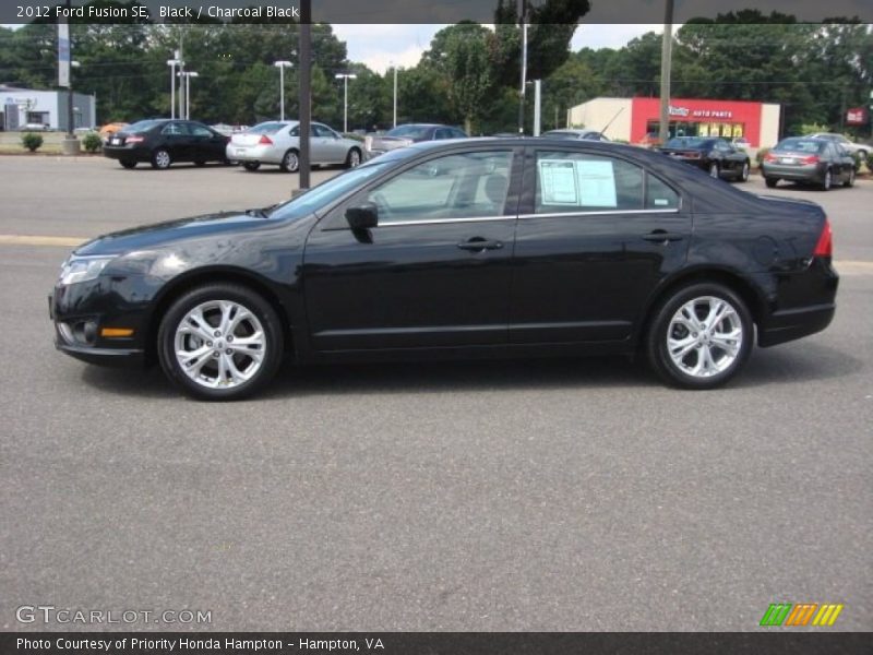 Black / Charcoal Black 2012 Ford Fusion SE