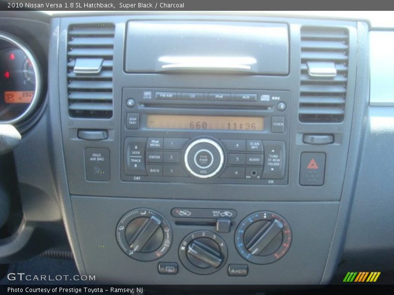 Super Black / Charcoal 2010 Nissan Versa 1.8 SL Hatchback