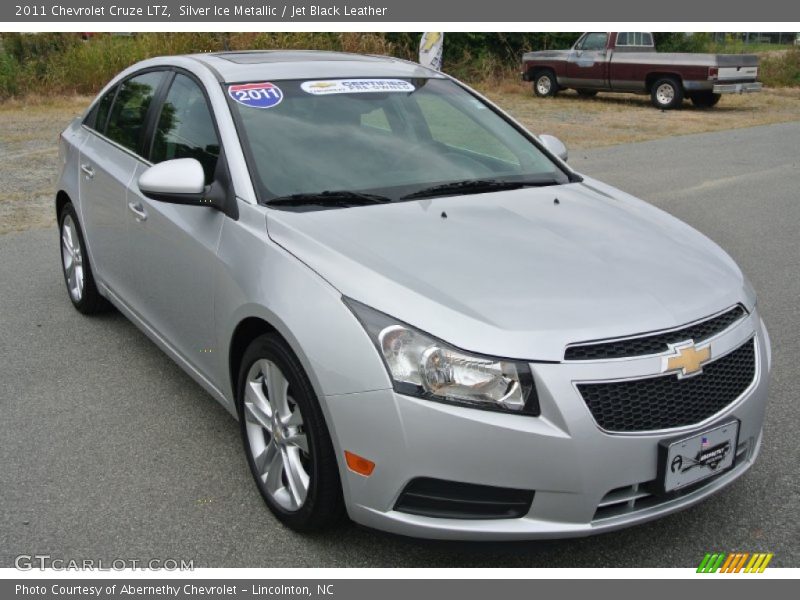 Silver Ice Metallic / Jet Black Leather 2011 Chevrolet Cruze LTZ