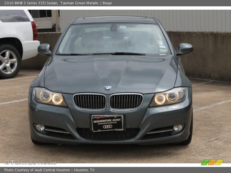 Tasman Green Metallic / Beige 2010 BMW 3 Series 335i Sedan