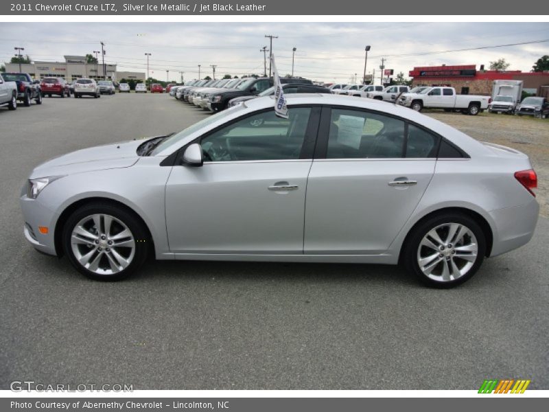 Silver Ice Metallic / Jet Black Leather 2011 Chevrolet Cruze LTZ