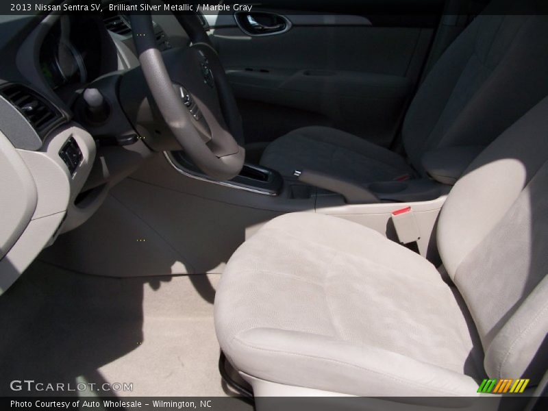 Brilliant Silver Metallic / Marble Gray 2013 Nissan Sentra SV