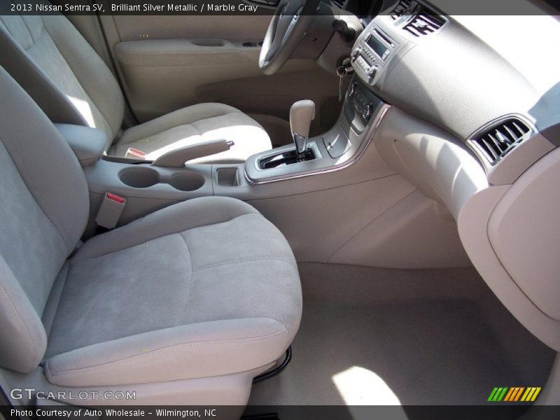 Brilliant Silver Metallic / Marble Gray 2013 Nissan Sentra SV