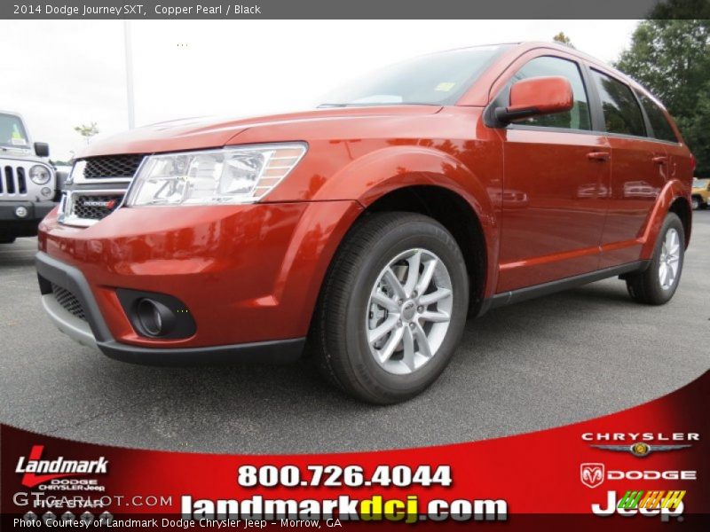 Copper Pearl / Black 2014 Dodge Journey SXT