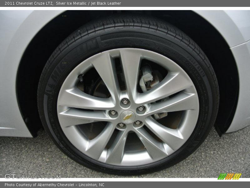 Silver Ice Metallic / Jet Black Leather 2011 Chevrolet Cruze LTZ