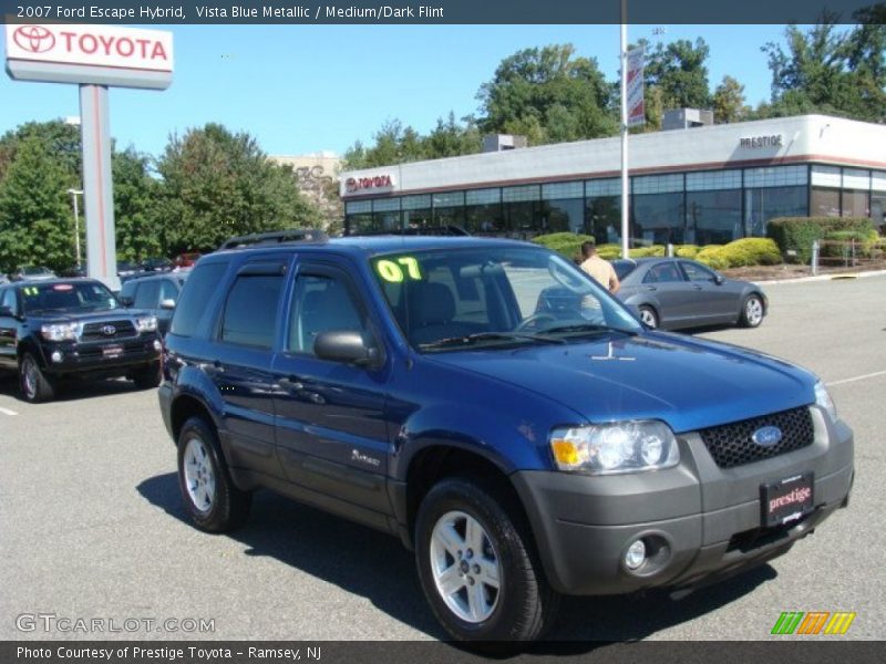 Vista Blue Metallic / Medium/Dark Flint 2007 Ford Escape Hybrid