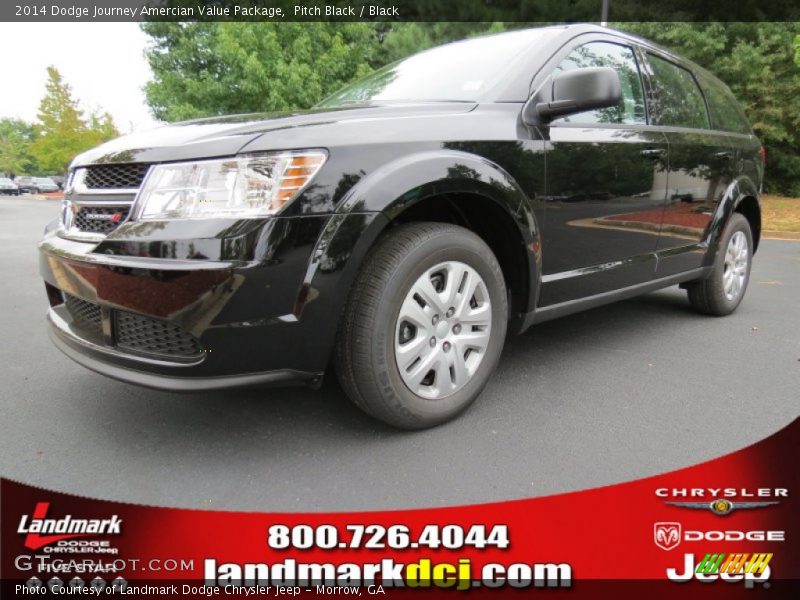 Pitch Black / Black 2014 Dodge Journey Amercian Value Package