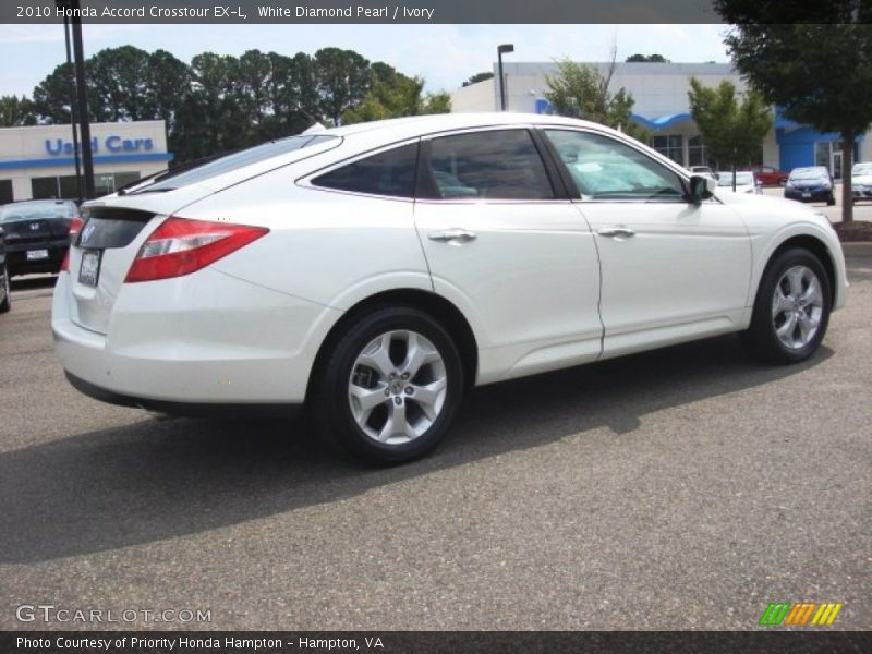 White Diamond Pearl / Ivory 2010 Honda Accord Crosstour EX-L