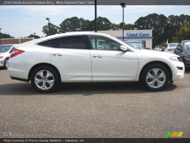 White Diamond Pearl / Ivory 2010 Honda Accord Crosstour EX-L