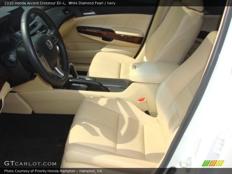 White Diamond Pearl / Ivory 2010 Honda Accord Crosstour EX-L
