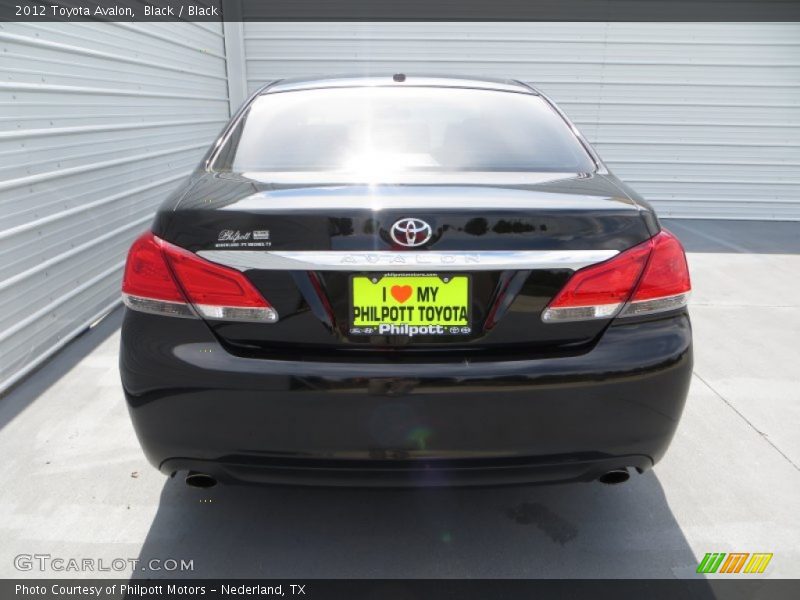 Black / Black 2012 Toyota Avalon