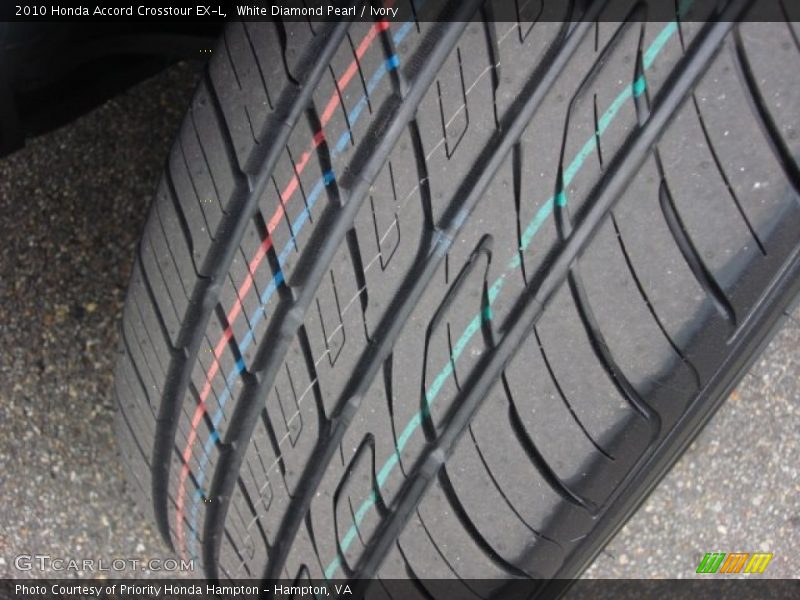 White Diamond Pearl / Ivory 2010 Honda Accord Crosstour EX-L