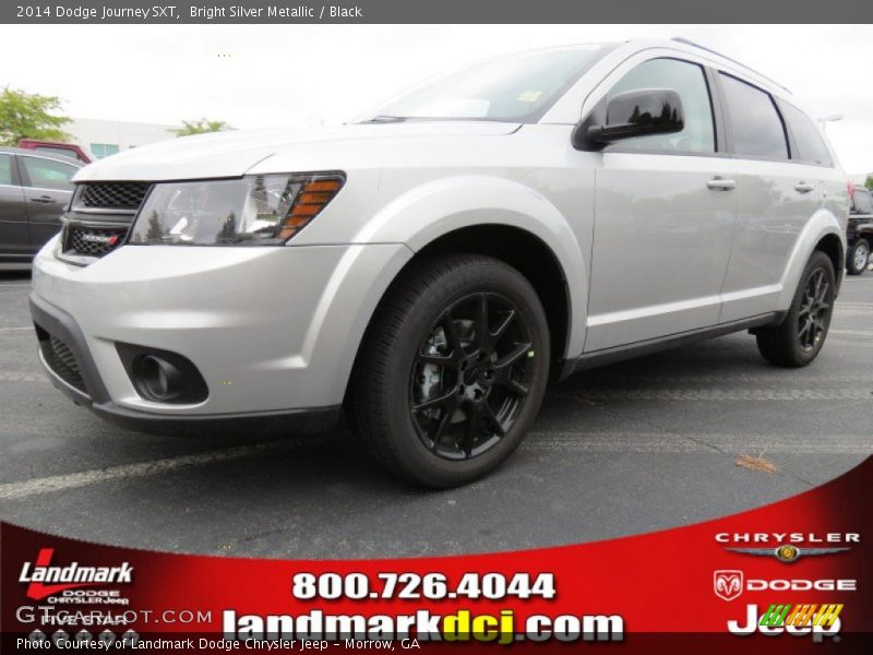 Bright Silver Metallic / Black 2014 Dodge Journey SXT