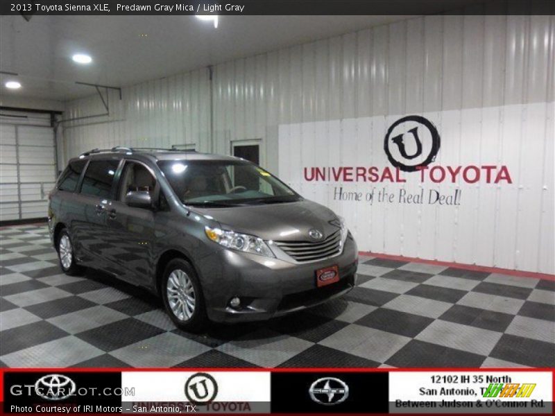 Predawn Gray Mica / Light Gray 2013 Toyota Sienna XLE