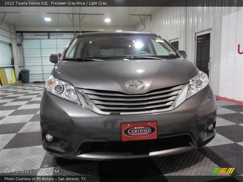 Predawn Gray Mica / Light Gray 2013 Toyota Sienna XLE