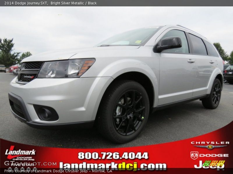 Bright Silver Metallic / Black 2014 Dodge Journey SXT
