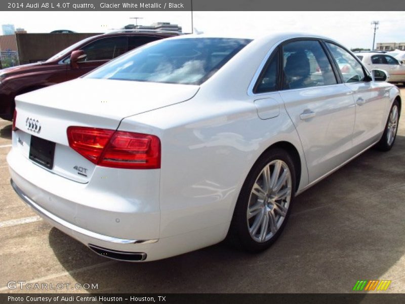 Glacier White Metallic / Black 2014 Audi A8 L 4.0T quattro