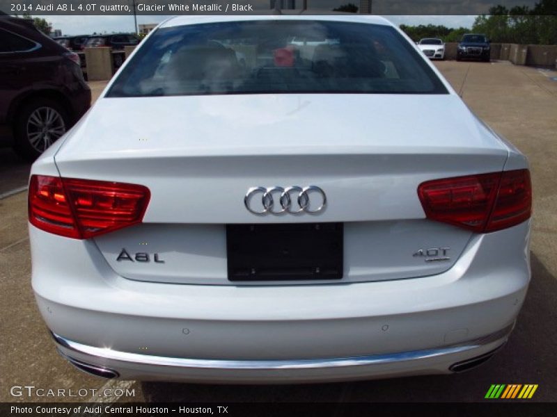 Glacier White Metallic / Black 2014 Audi A8 L 4.0T quattro