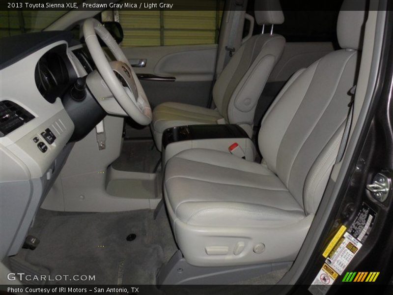 Predawn Gray Mica / Light Gray 2013 Toyota Sienna XLE