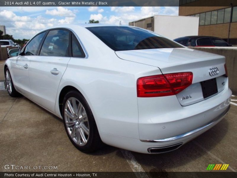 Glacier White Metallic / Black 2014 Audi A8 L 4.0T quattro