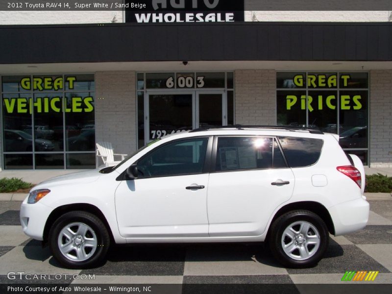 Super White / Sand Beige 2012 Toyota RAV4 I4