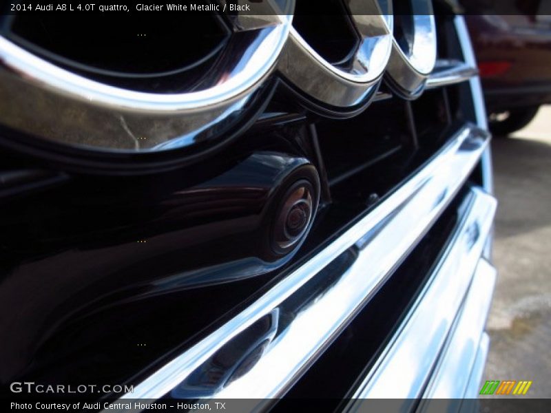 Glacier White Metallic / Black 2014 Audi A8 L 4.0T quattro