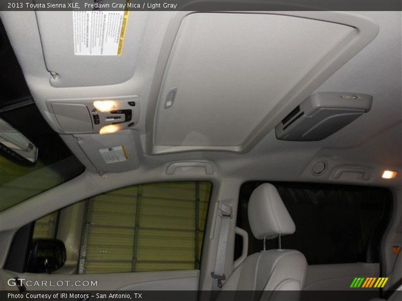 Predawn Gray Mica / Light Gray 2013 Toyota Sienna XLE