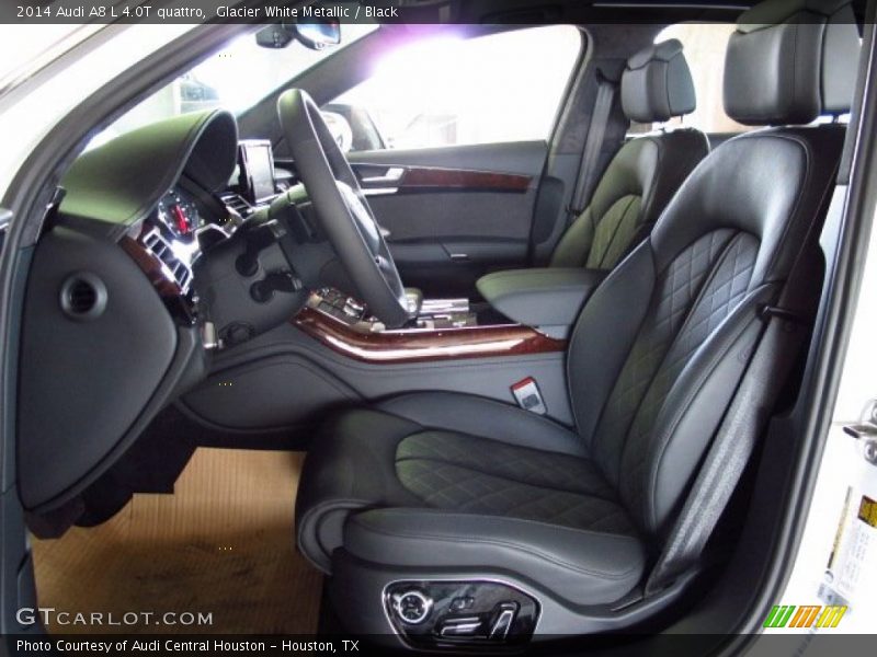 Glacier White Metallic / Black 2014 Audi A8 L 4.0T quattro