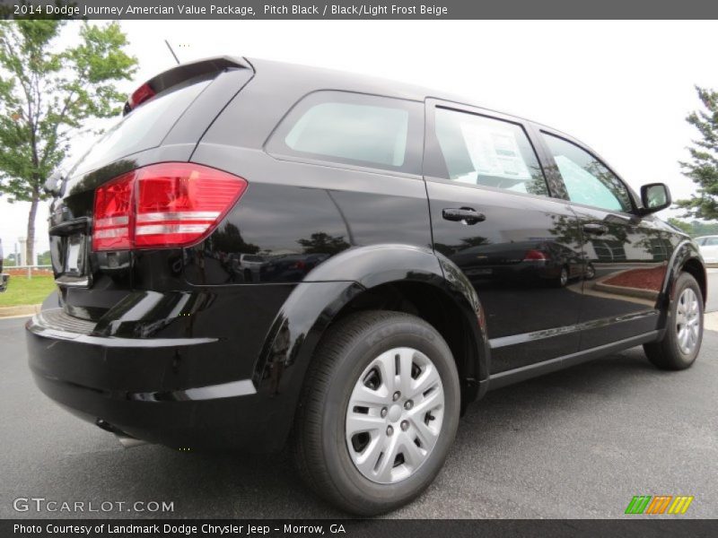 Pitch Black / Black/Light Frost Beige 2014 Dodge Journey Amercian Value Package