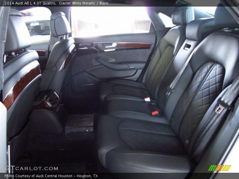 Glacier White Metallic / Black 2014 Audi A8 L 4.0T quattro