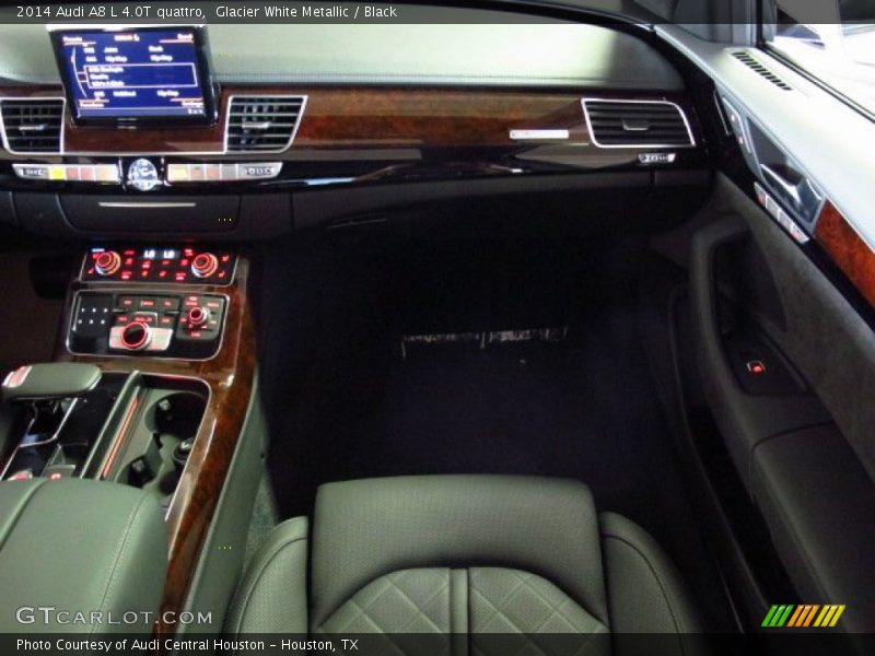 Glacier White Metallic / Black 2014 Audi A8 L 4.0T quattro
