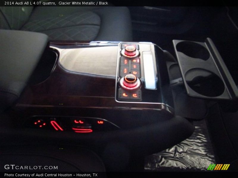 Glacier White Metallic / Black 2014 Audi A8 L 4.0T quattro