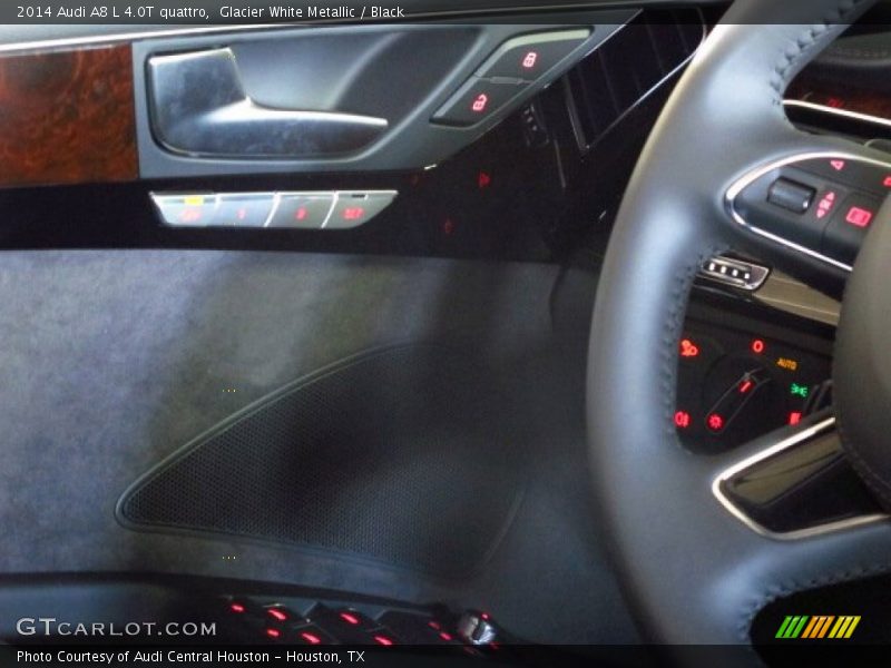 Glacier White Metallic / Black 2014 Audi A8 L 4.0T quattro