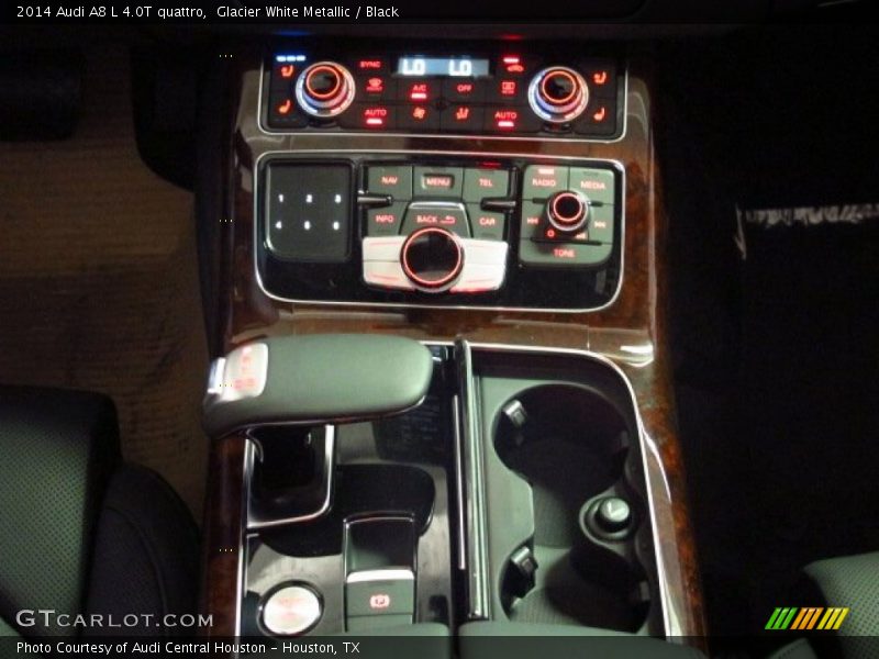 Glacier White Metallic / Black 2014 Audi A8 L 4.0T quattro