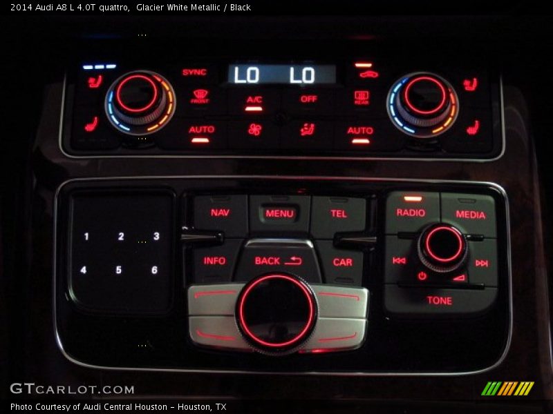 Glacier White Metallic / Black 2014 Audi A8 L 4.0T quattro